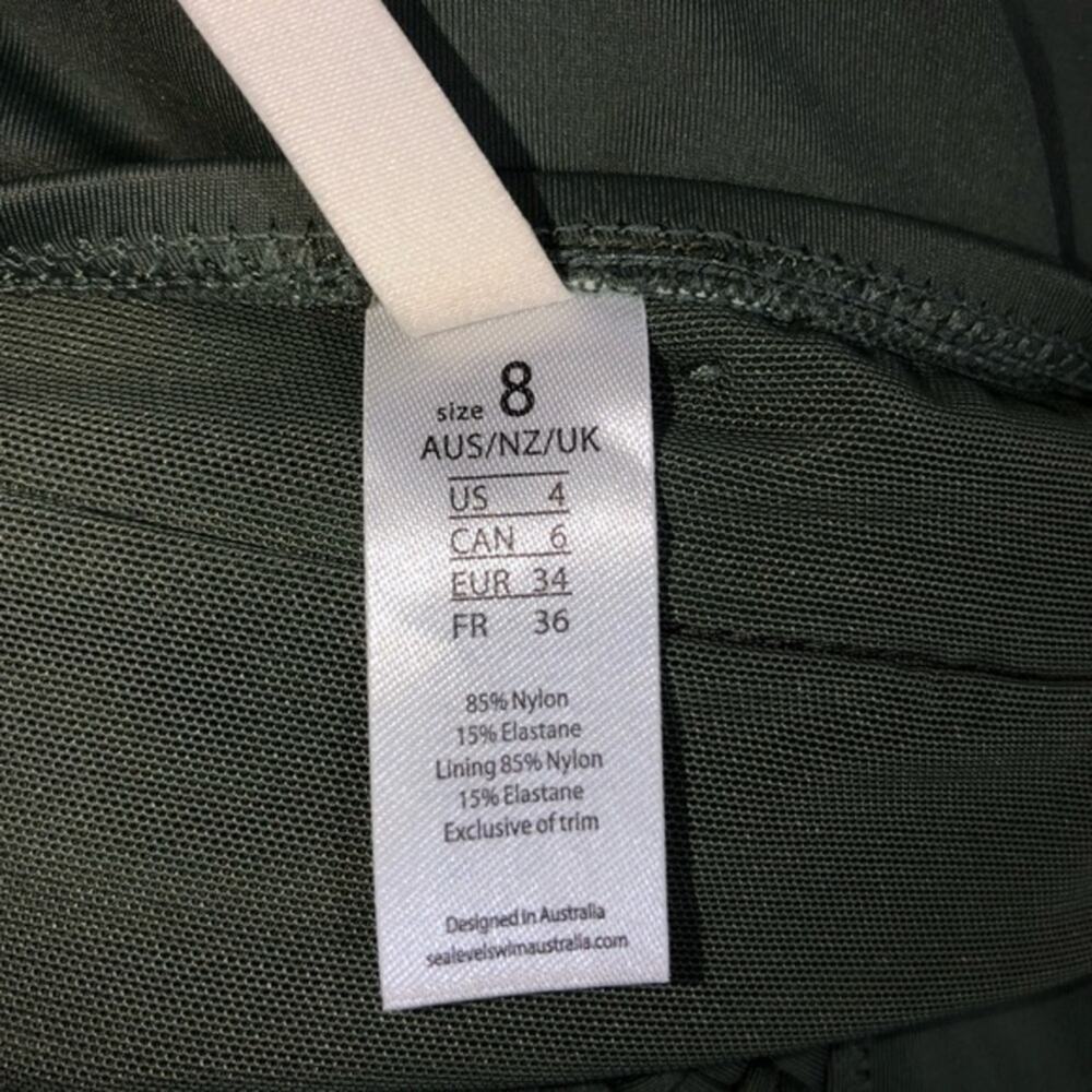 Sea Level Australia Plunge Multifit One Macrame in Khaki 4 NWT - Picture 9 of 10